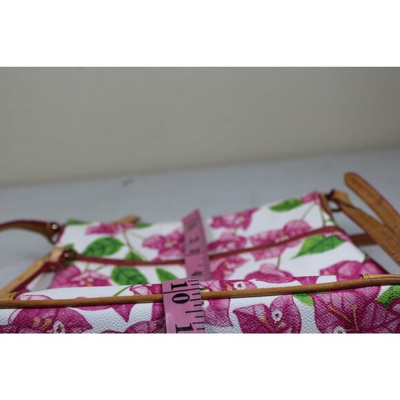 Dooney & Bourke Pink and White Floral Bougainvillea Crossbody Shoulder Bag - Picture 7 of 7